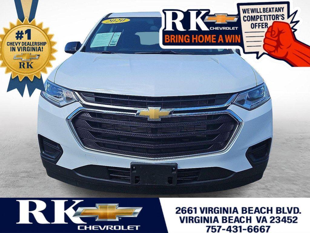 used 2020 Chevrolet Traverse car, priced at $23,980