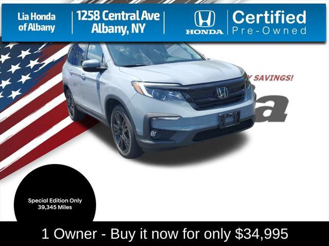 used 2022 Honda Pilot car, priced at $34,995