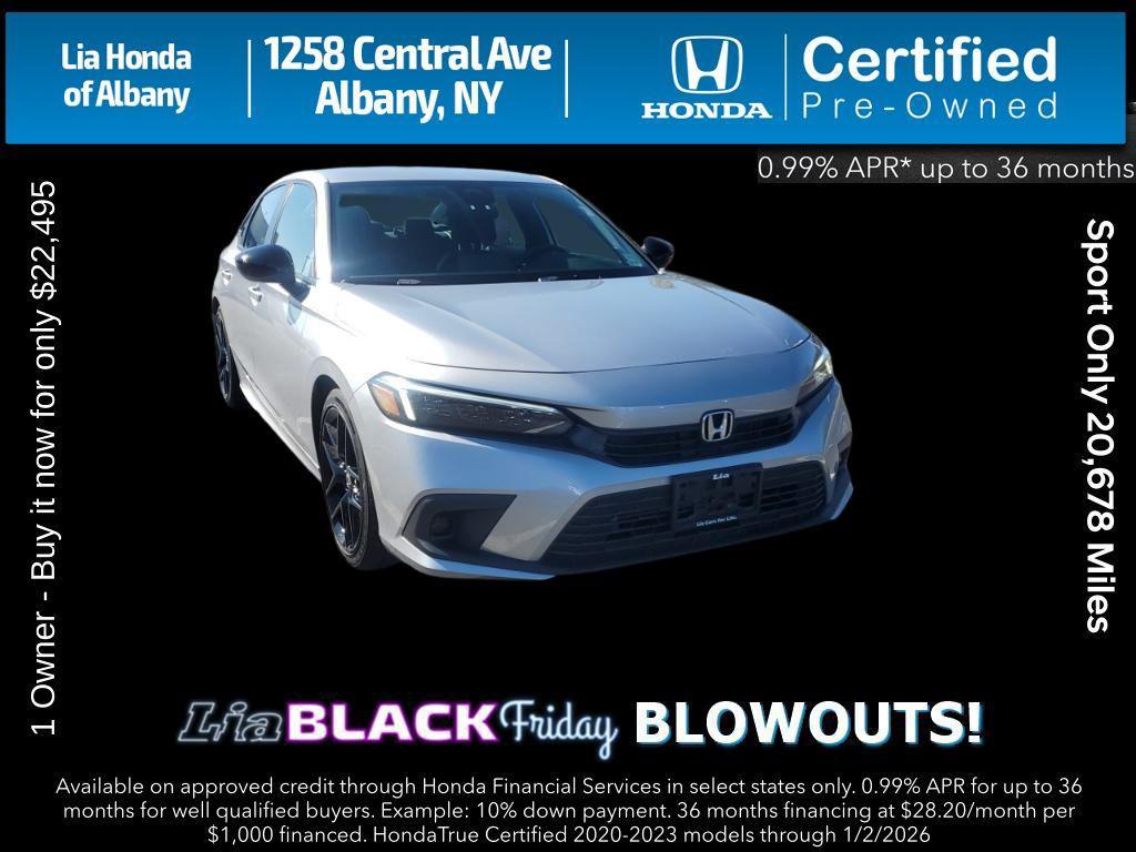used 2023 Honda Civic car, priced at $22,495