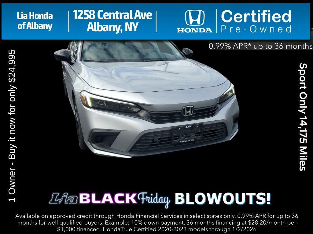 used 2022 Honda Civic car, priced at $24,995