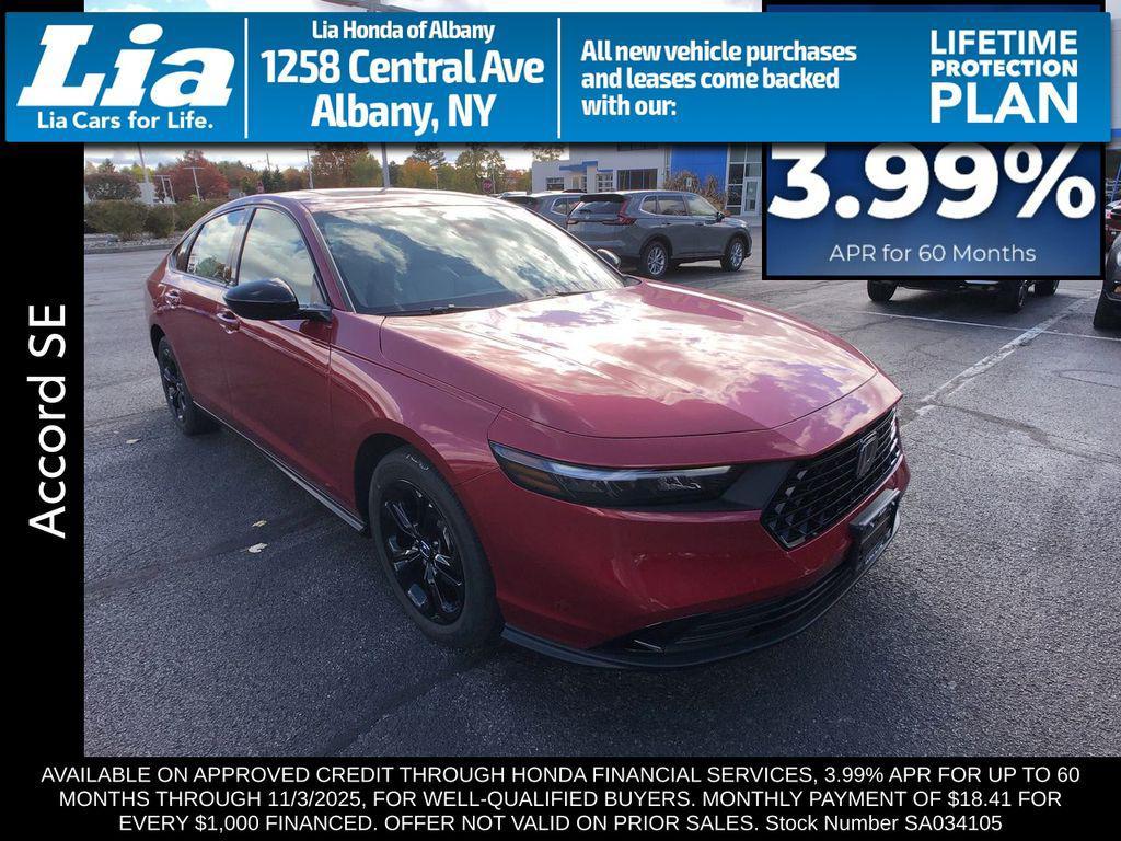 new 2025 Honda Accord car, priced at $32,165