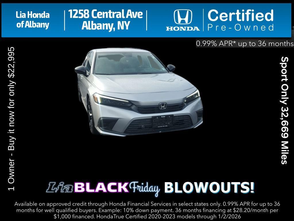 used 2023 Honda Civic car, priced at $22,995