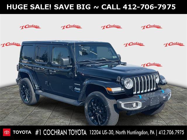 used 2022 Jeep Wrangler Unlimited 4xe car, priced at $29,750