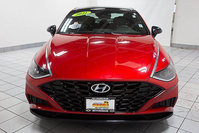 used 2021 Hyundai Sonata car, priced at $20,977