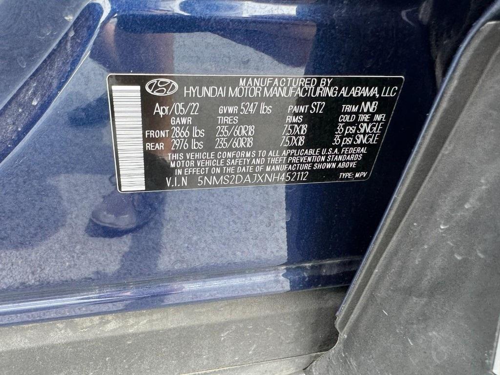 used 2022 Hyundai Santa Fe car, priced at $24,877