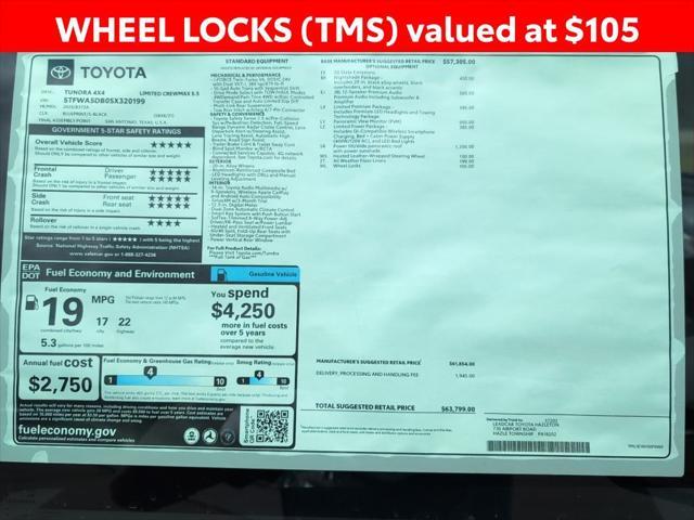 new 2025 Toyota Tundra car, priced at $59,999