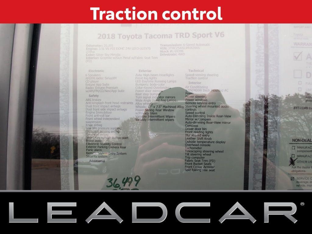 used 2018 Toyota Tacoma car, priced at $33,999