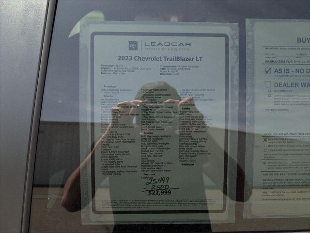 used 2023 Chevrolet TrailBlazer car, priced at $22,488