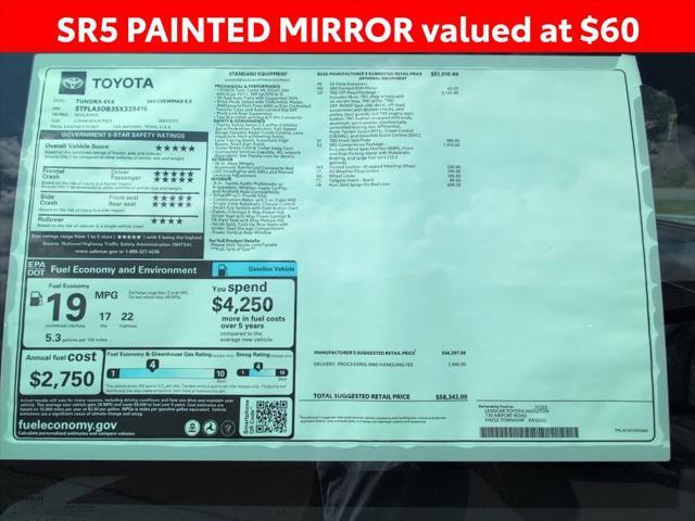new 2025 Toyota Tundra car, priced at $54,999