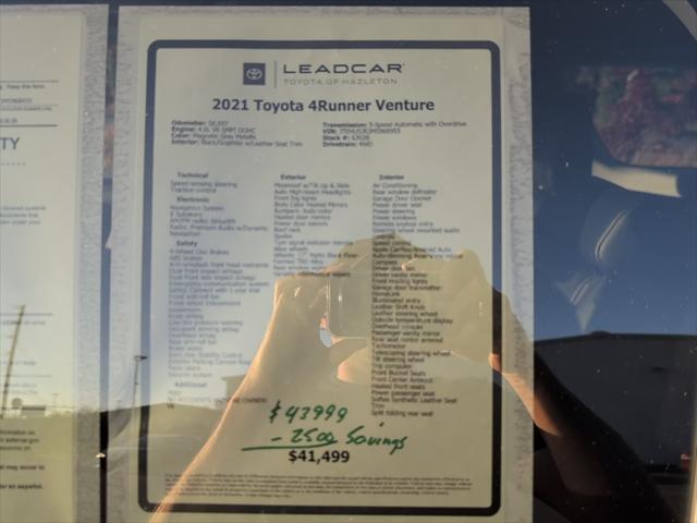 used 2021 Toyota 4Runner car, priced at $41,499