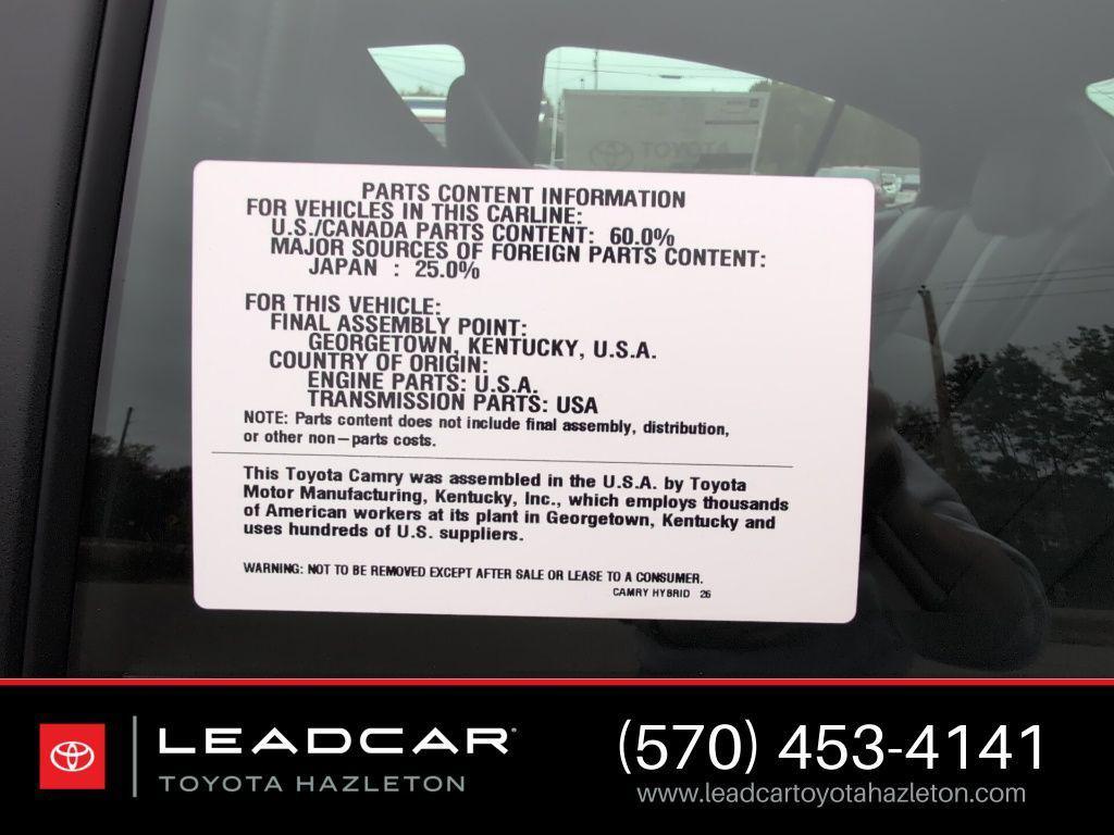 new 2026 Toyota Camry car, priced at $33,850