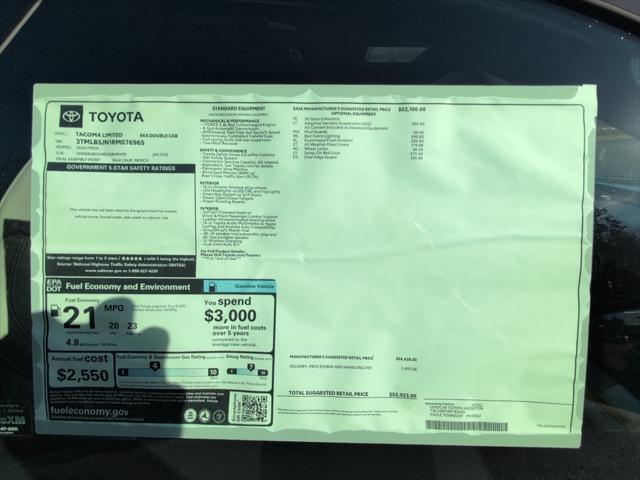 new 2024 Toyota Tacoma car, priced at $55,923