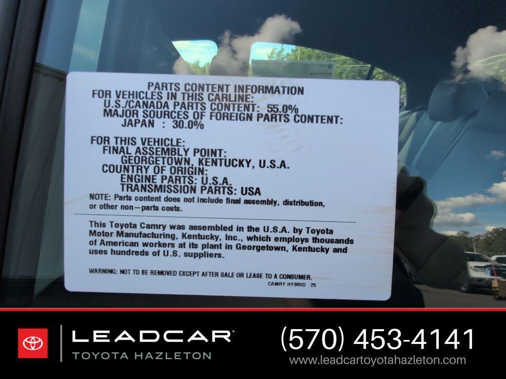 new 2025 Toyota Camry car, priced at $33,795
