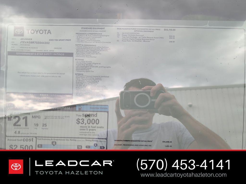 new 2025 Toyota 4Runner car, priced at $58,103
