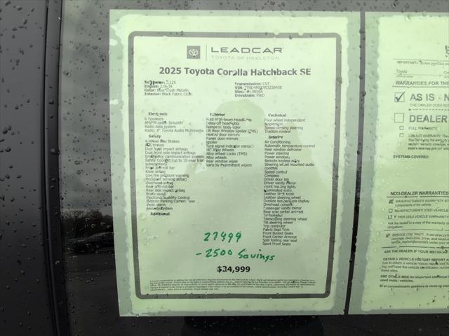 used 2025 Toyota Corolla car, priced at $24,999