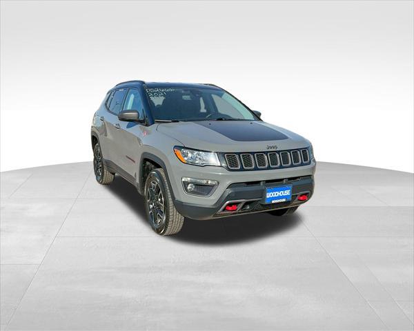 used 2021 Jeep Compass car, priced at $19,997