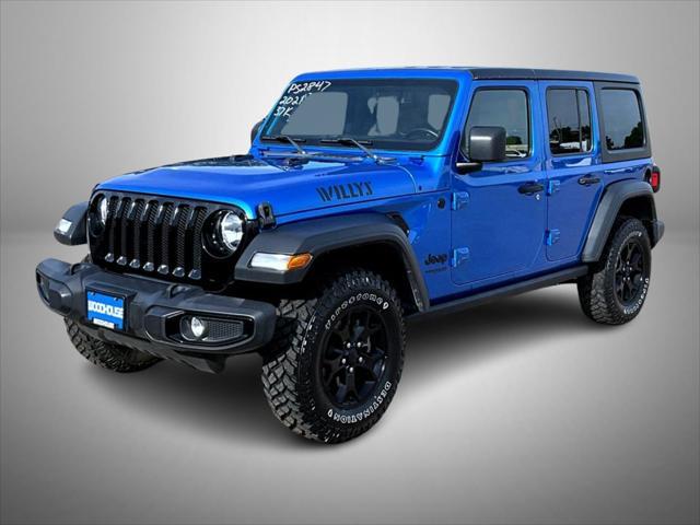 used 2021 Jeep Wrangler Unlimited car, priced at $29,918