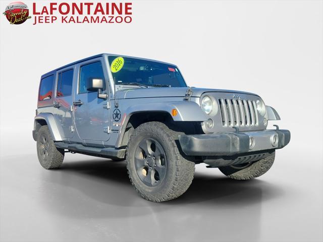 used 2016 Jeep Wrangler Unlimited car, priced at $12,500