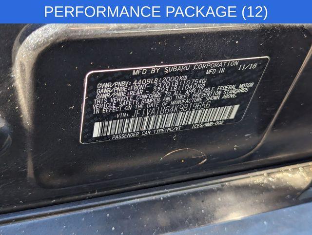 used 2019 Subaru WRX car, priced at $16,997