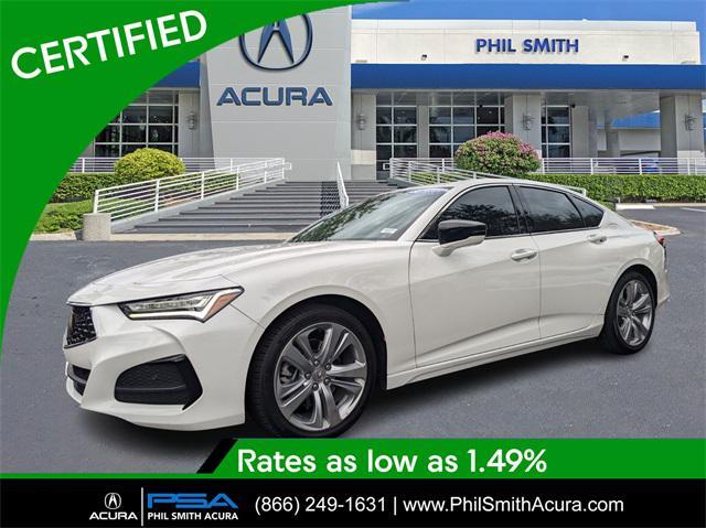 used 2021 Acura TLX car, priced at $24,765