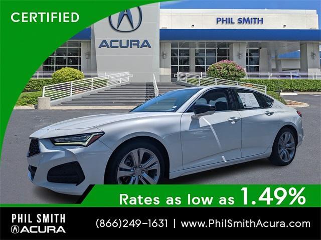 used 2021 Acura TLX car, priced at $25,840