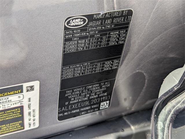 used 2020 Land Rover Defender car, priced at $60,400