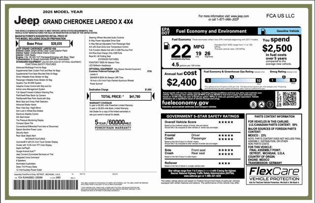 new 2025 Jeep Grand Cherokee car, priced at $34,280