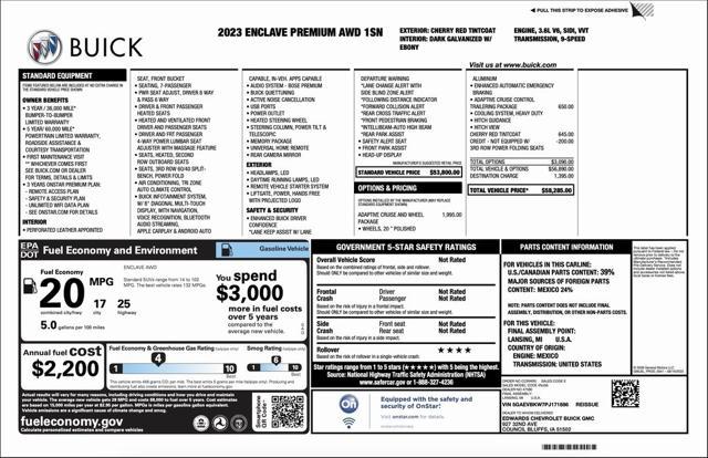 used 2023 Buick Enclave car, priced at $41,794