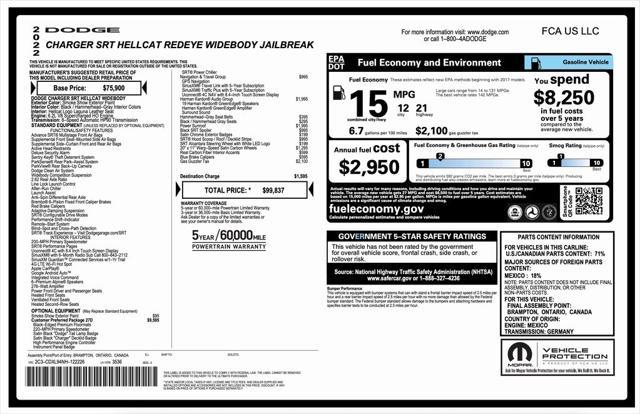 used 2022 Dodge Charger car, priced at $85,994