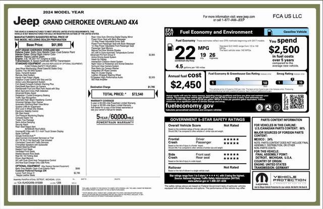 used 2024 Jeep Grand Cherokee car, priced at $50,494