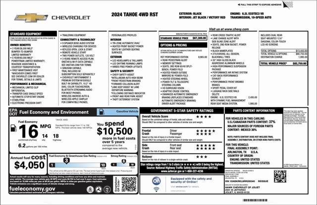 used 2024 Chevrolet Tahoe car, priced at $72,994