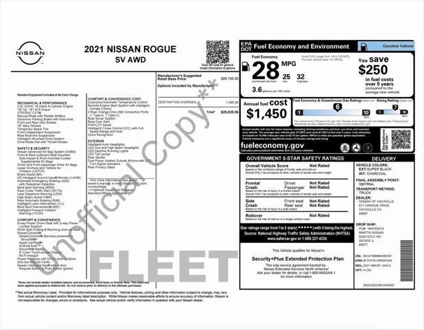 used 2021 Nissan Rogue car, priced at $20,995