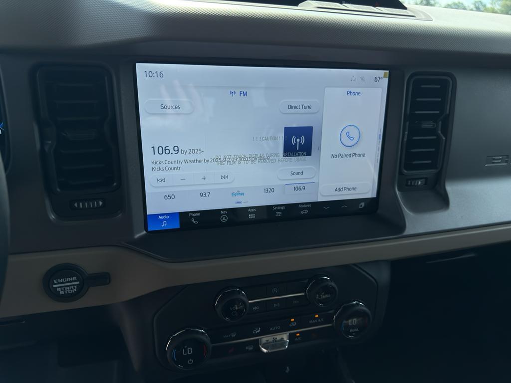 new 2025 Ford Bronco car, priced at $48,334