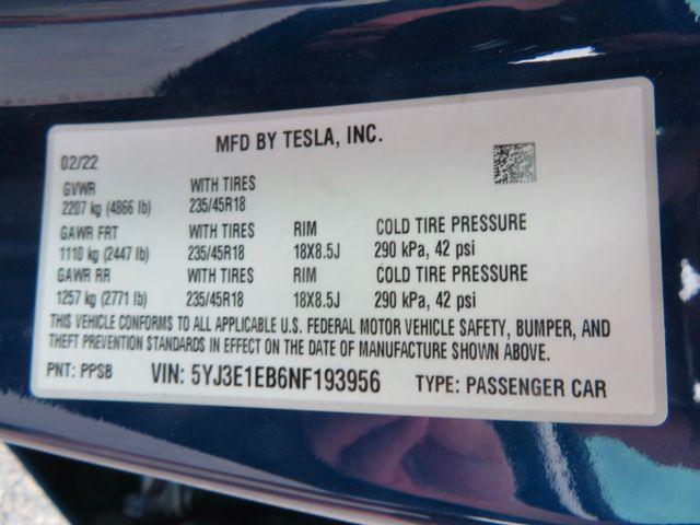 used 2022 Tesla Model 3 car, priced at $34,990