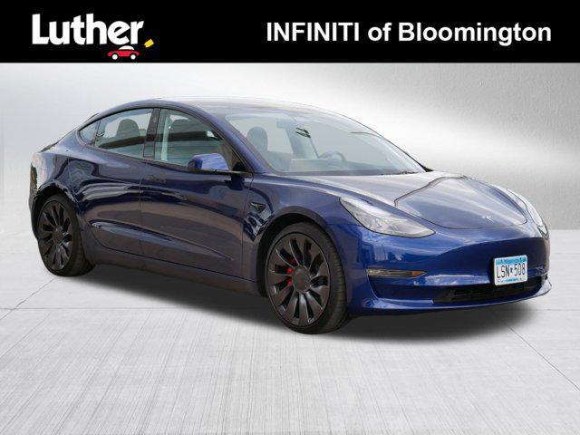 used 2023 Tesla Model 3 car, priced at $37,490