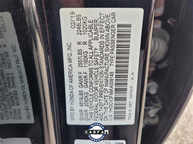 used 2019 Honda Accord Hybrid car, priced at $19,750
