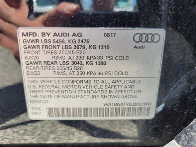 used 2018 Audi Q5 car, priced at $17,500