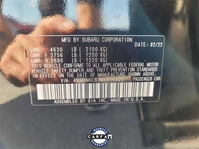 used 2022 Subaru Legacy car, priced at $22,490