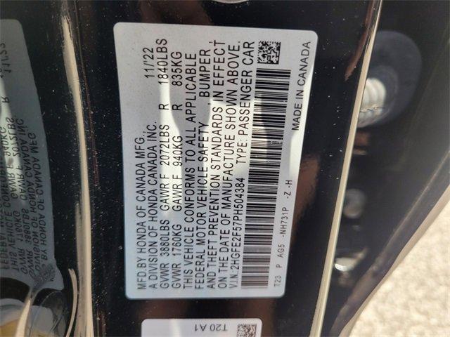 used 2023 Honda Civic car, priced at $22,995
