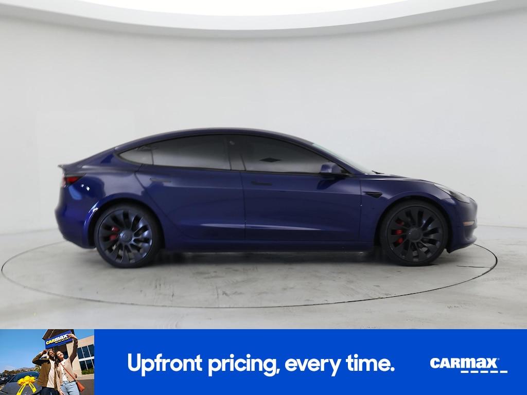 used 2023 Tesla Model 3 car, priced at $34,998
