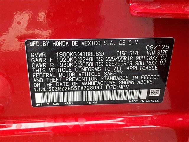 new 2026 Honda HR-V car, priced at $30,950