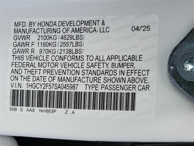 new 2025 Honda Accord Hybrid car, priced at $35,260