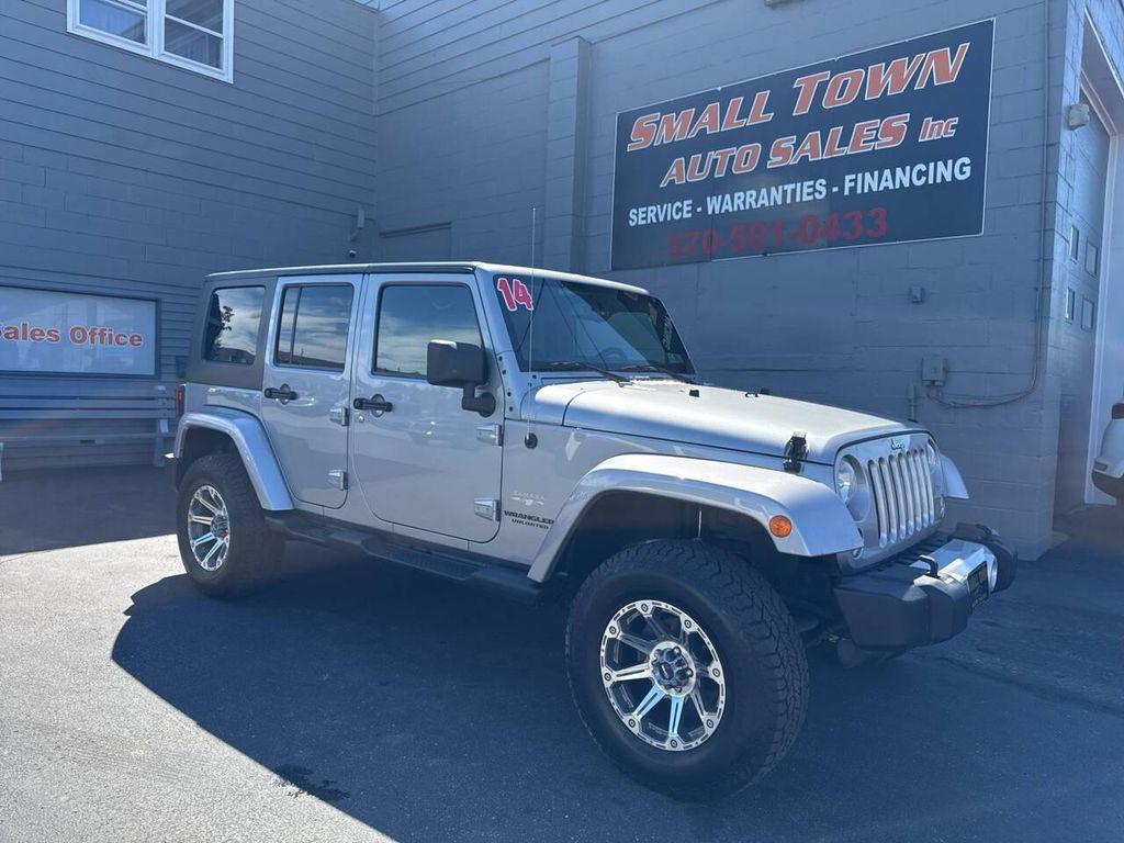 used 2014 Jeep Wrangler Unlimited car, priced at $18,999