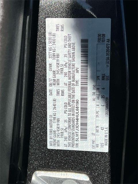 used 2017 Lincoln MKC car, priced at $13,597