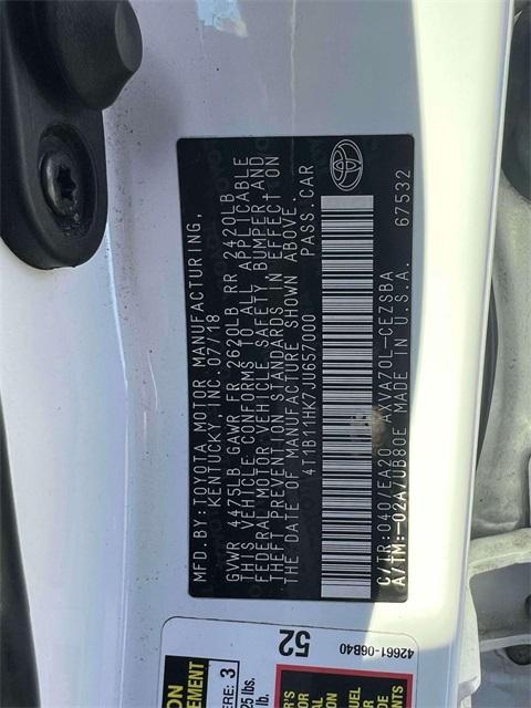 used 2018 Toyota Camry car, priced at $16,992