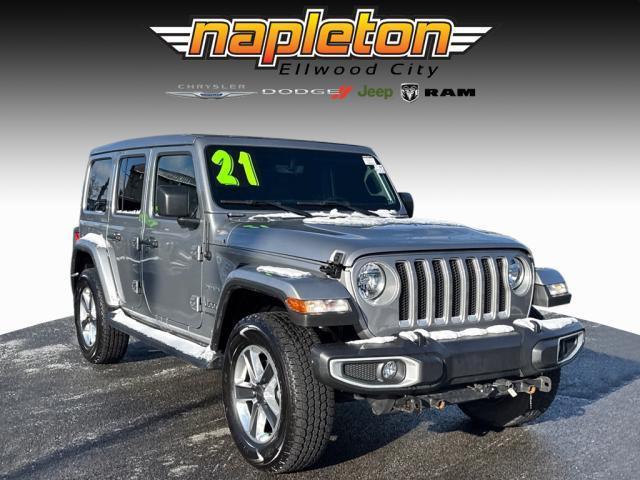 used 2021 Jeep Wrangler Unlimited car, priced at $32,598