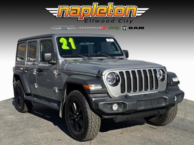 used 2021 Jeep Wrangler Unlimited car, priced at $26,998