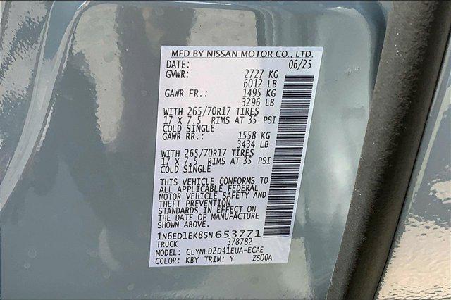 new 2025 Nissan Frontier car, priced at $45,115
