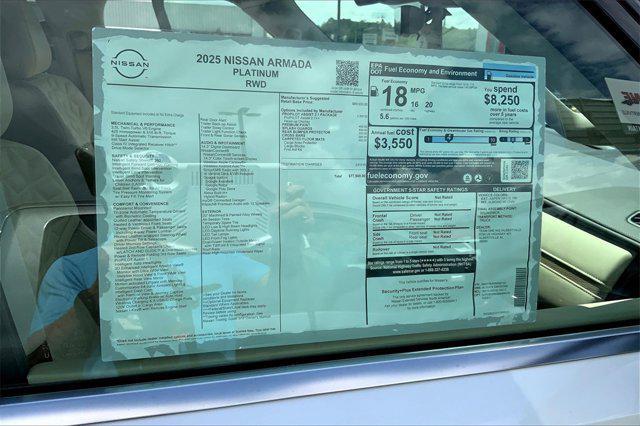 new 2025 Nissan Armada car, priced at $77,500