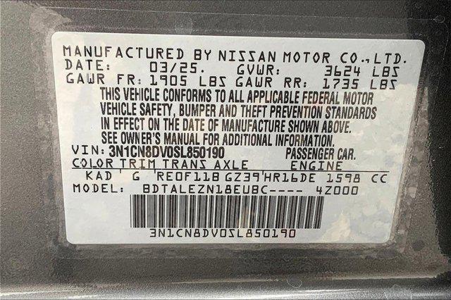new 2025 Nissan Versa car, priced at $21,645